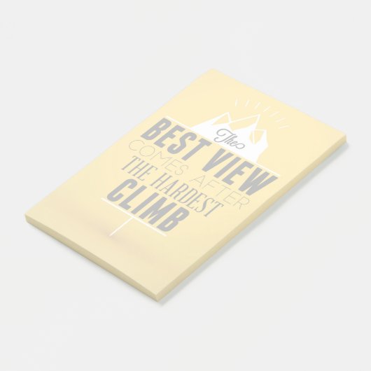 最も最高のな眺めは堅い上昇の後で来ます ポストイット (アングル)
