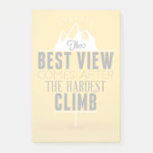 最も最高のな眺めは堅い上昇の後で来ます ポストイット (正面)