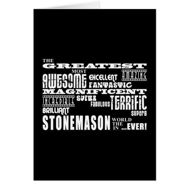 最も最高のな石工: すばらしい石工 (正面)