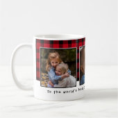 最も最高のな祖母のクリスマスの写真のコラージュ コーヒーマグカップ (左)