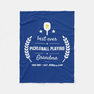 最も最高のな祖母の祖父のカスタムを遊ぶPickleball フリースブランケット