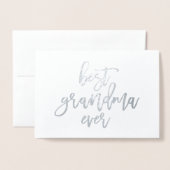 最も最高のな祖母実質ホイルカード 箔カード (封筒付き正面)