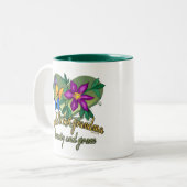 最も最高のな祖母 ツートーンマグカップ (正面左)