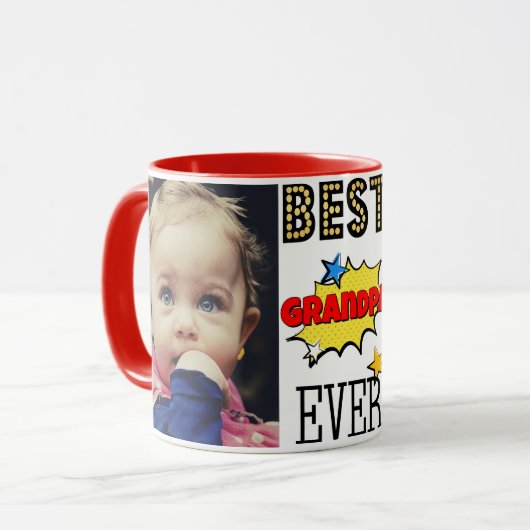 最も最高のな祖父のカスタムな写真 マグカップ (正面左)