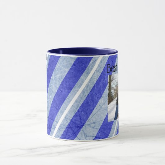 最も最高のな祖父の写真のパーソナライズな写真のマグ マグカップ (中央)