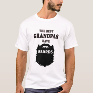 最も最高のな祖父はひげのギフトの人のTシャツを持っています Tシャツ