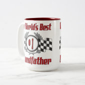 最も最高のな祖父 ツートーンマグカップ (正面左)