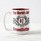 最も最高のな祖父 ツートーンマグカップ (左)