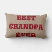 最も最高のな祖父、祖父母愛装飾用クッション ランバークッション (裏面)