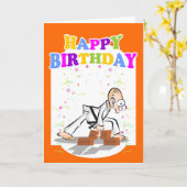 最も最高のな空手の戦闘機のためのハッピーバースデー カード (黄色い花)