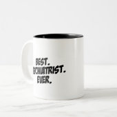 最も最高のな精神科医 ツートーンマグカップ (正面左)