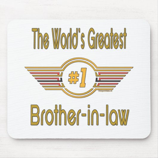 最も最高のな義理の兄弟のギフト マウスパッド (正面)