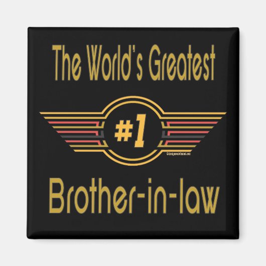 最も最高のな義理の兄弟のギフト マグネット (正面)