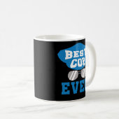 最も最高のな警官のコーヒー・マグの警察官の薄いブルーライン コーヒーマグカップ (正面右)