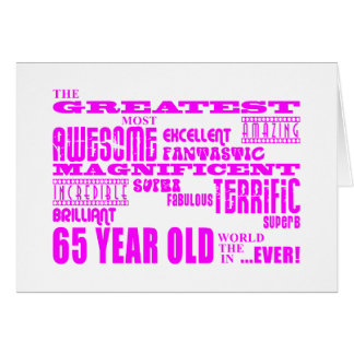 最も最高のな65歳の女の子: ピンクの最も素晴らしい65