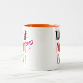 最も最高のな(最も悪い)お母さん ツートーンマグカップ (中央)