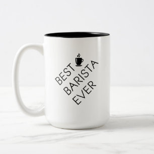 最も最高のなbarista。 Baristaのギフト。 コーヒー恋人のギフト ツートーンマグカップ