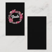 最も最高のなDoulaの花のアクセントのギフトの誕生のベビー 名刺 (正面/裏面)