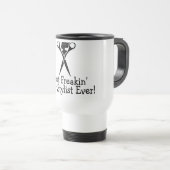 最も最高のなFreakinの美容師の黒 トラベルマグ (正面右)