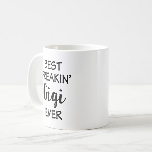 最も最高のなFreakin Gigiのコーヒー・マグの祖母のギフト コーヒーマグカップ (正面左)