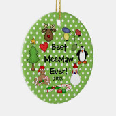 最も最高のなMeeMawのクリスマスのオーナメント セラミックオーナメント (右)