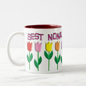 最も最高のなNonaのチューリップのデザイン ツートーンマグカップ (左)