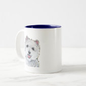 最も最高のなWestie! ツートーンマグカップ (正面左)