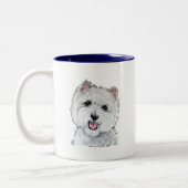 最も最高のなWestie! ツートーンマグカップ (左)