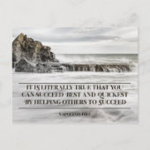 最も最高の最も速く成功すれば ポストカード (正面)