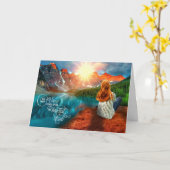 最も最高の登後来の大学院の見解 カード (黄色い花)