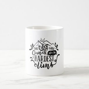 最も最高の難い登る後の景色 コーヒーマグカップ