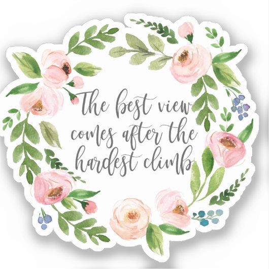 最も最高の難い登る後の景色 シール (正面)