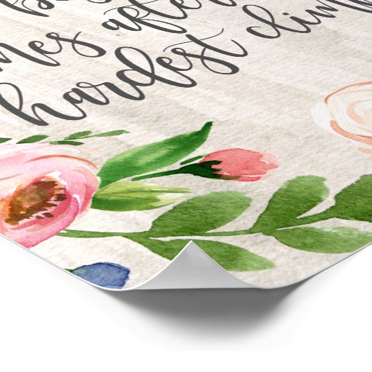 最も最高の難い登る後の景色 ポスター (角)