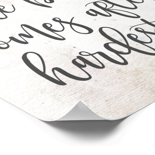 最も最高の難い登る後の景色 ポスター (角)