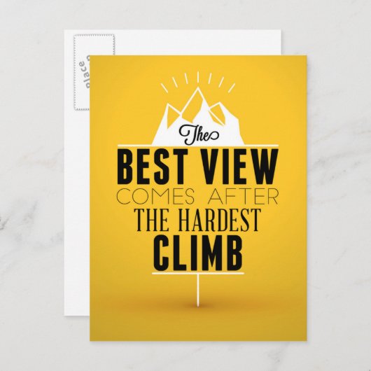 最も最高の難い登る後の景色 ポストカード (正面/裏面)