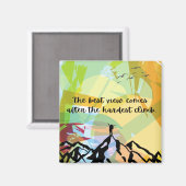 最も最高の難い登る後の景色 マグネット (正面/裏面)