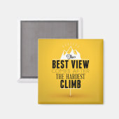 最も最高の難い登る後の景色 マグネット (正面/裏面)