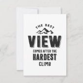 最も最高の難い登る後の景色 出欠カード (正面)