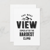 最も最高の難い登る後の景色 出欠カード (正面/裏面)