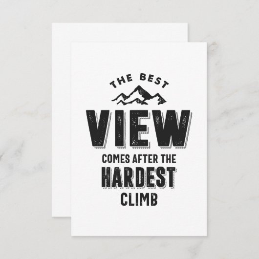 最も最高の難い登る後の景色 出欠カード (正面/裏面)