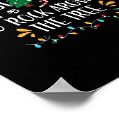 最も木の家族ののまわりにクリスマスをロックする ポスター (角)