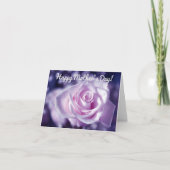 最も柔らかなピンクのバラの母の日カード カード (正面)