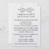 最も格式高いブラックタイのガライベント 招待状 (裏面)