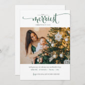 最も楽しいクリスマスのすべてのホリデー写真カード シーズンカード (正面/裏面)