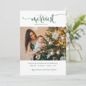 最も楽しいクリスマスのすべてのホリデー写真カード シーズンカード (スタンド正面)