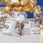 最も楽しいクリスマスの写真コラージュ 松の木 ラッピングペーパー<br><div class="desc">「最も楽しいクリスマス」の包装紙は、複数の写真のコラージュ、モダンなスクリプトタイポグラフィー、ペイントされた水彩の素朴なクリスマス松の木、そしてカスタムの年と名前が特徴です。この店舗では、ホリデーシーズンに合わせたアイテムを多数取り揃えています!</div>