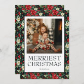 最も楽しいクリスマスの写真 シーズンカード (正面/裏面)