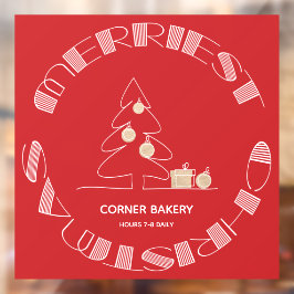 最も楽しいクリスマス 赤 ウィンドウサイン