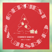 最も楽しいクリスマス 赤 ウィンドウサイン (シート3)