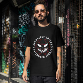 最も楽しいサッカーのハロウィンスポーツ Tシャツ